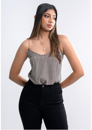 LORA V NECK CROP BLOUSE